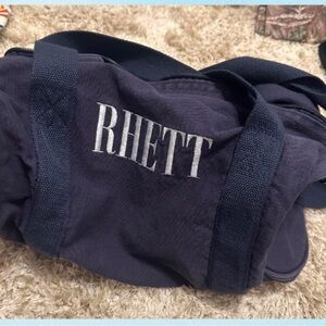 Monogrammed bag with name “Rhett”